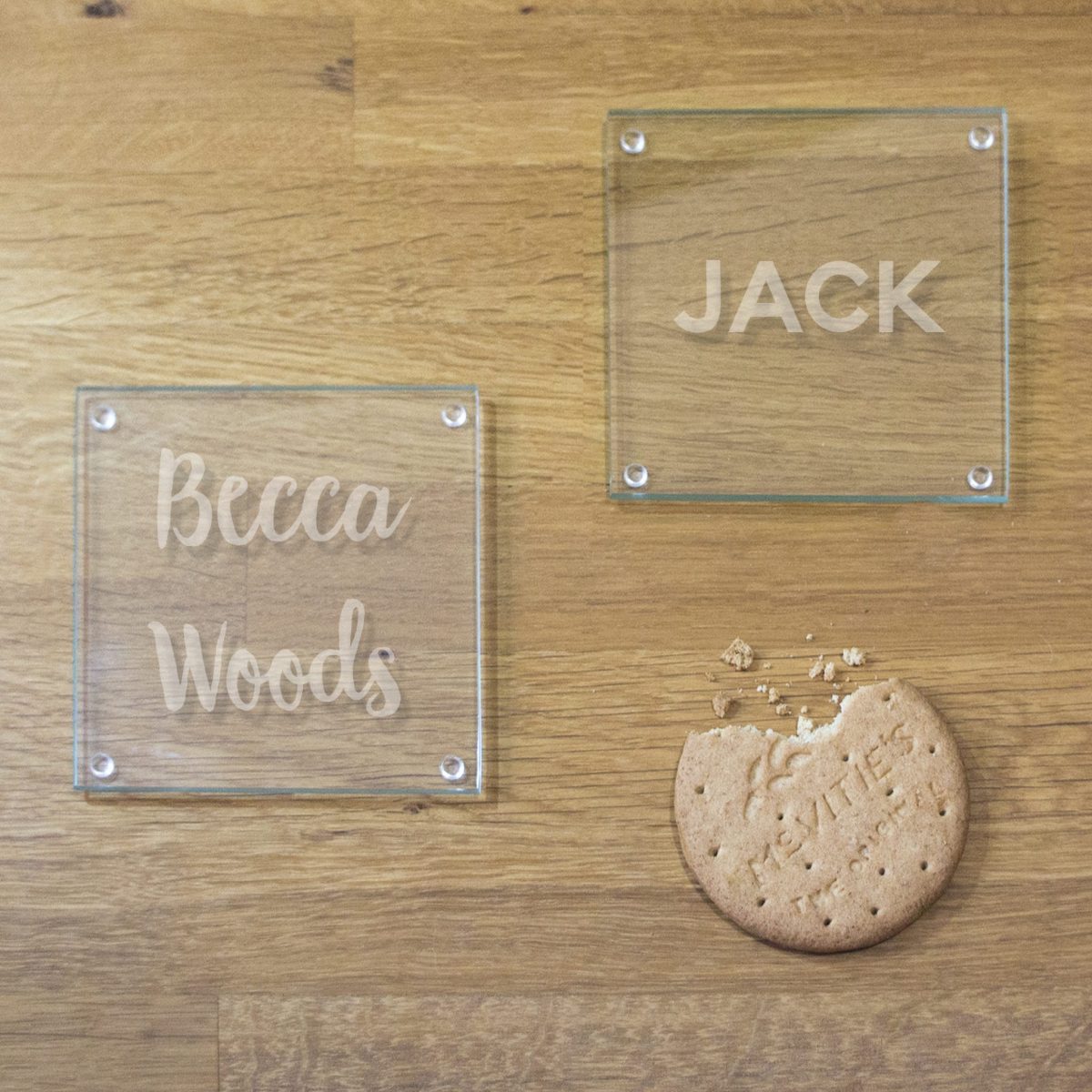 Custom Name Glass Coaster