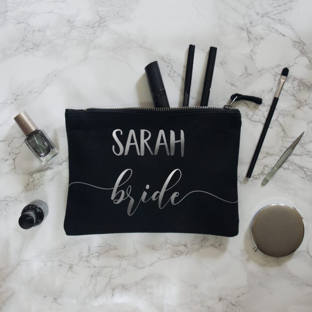Personalised Wedding Favour Makeup bag - Image 2
