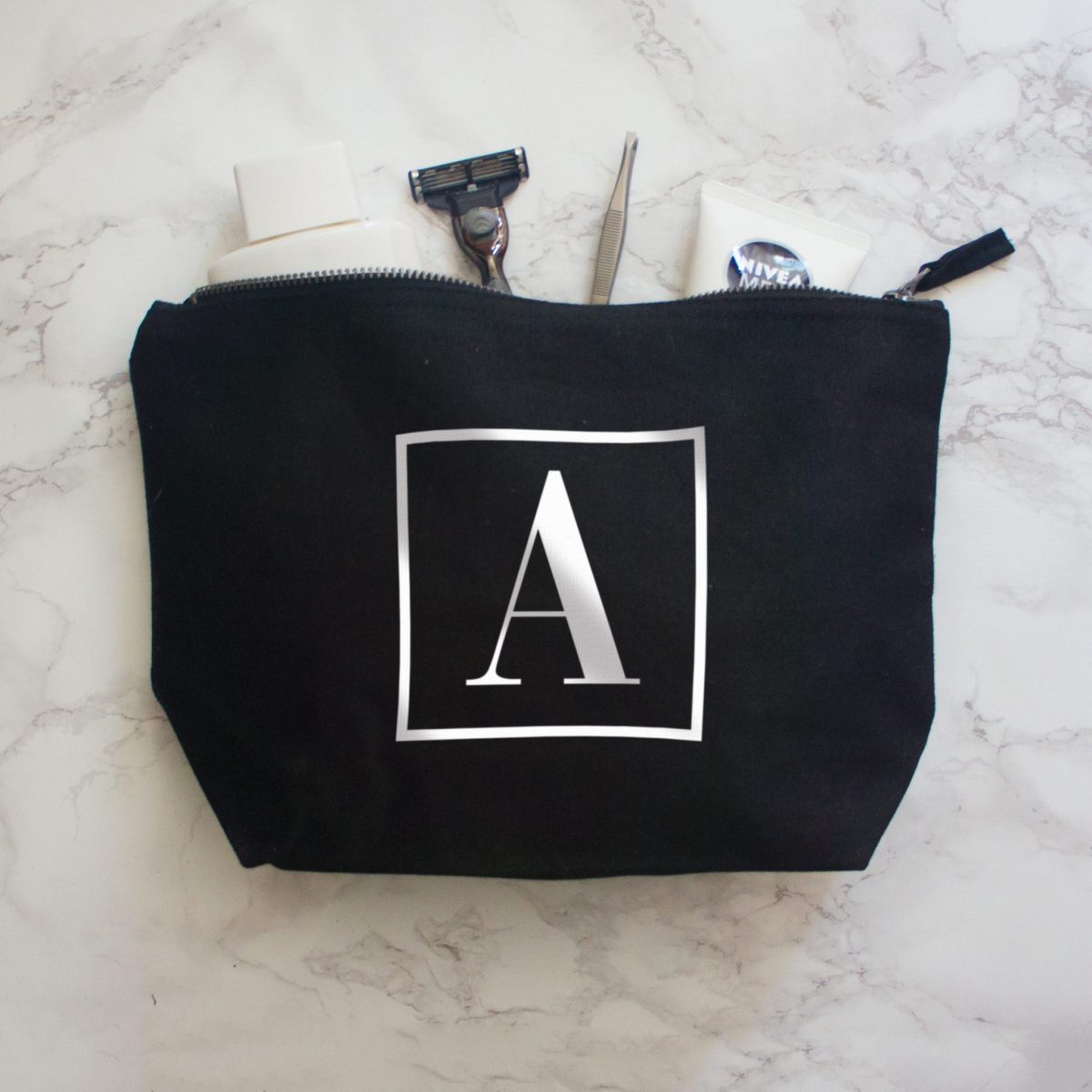 Men's Initial Wash Bag