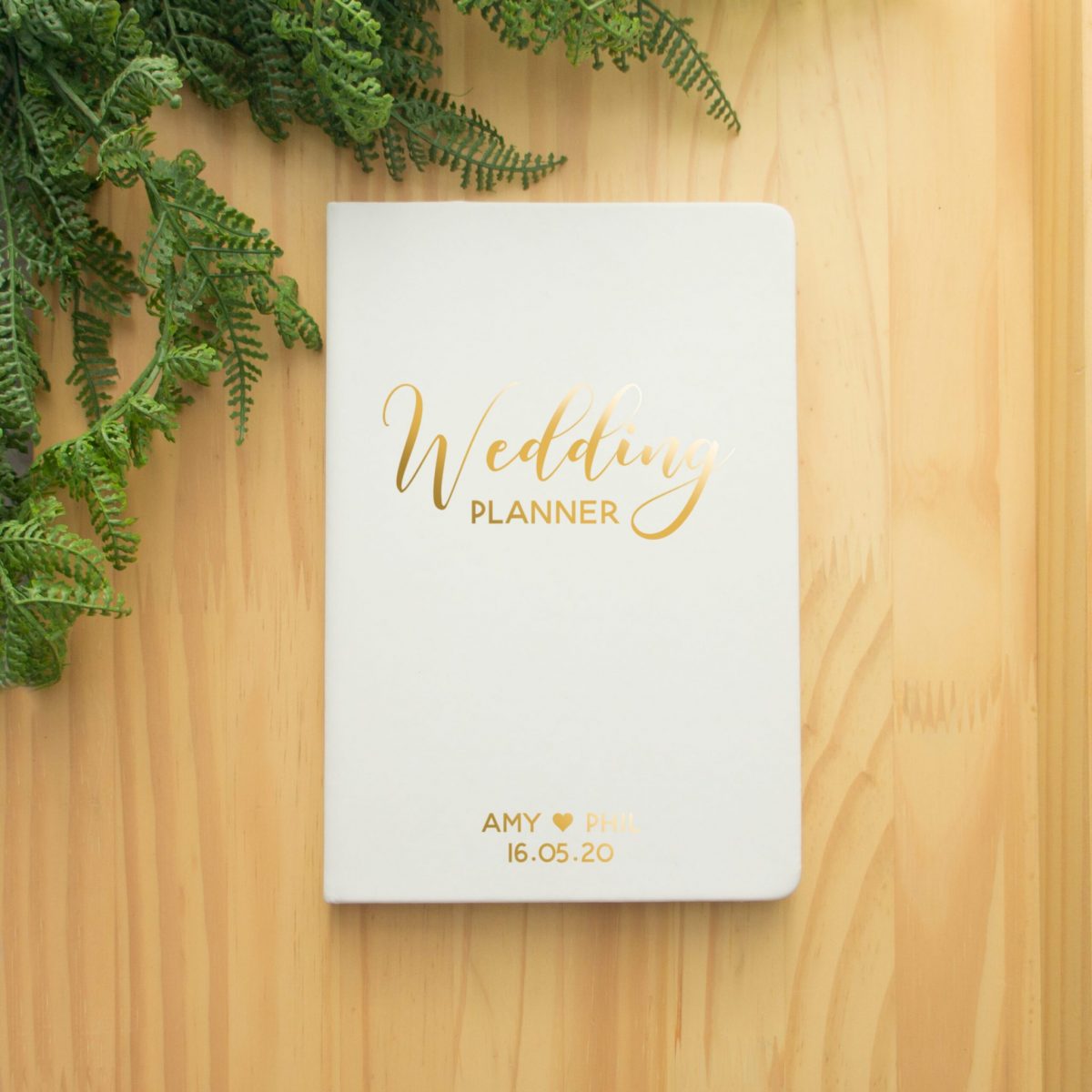 Personalised Wedding Planner A5 white - Image 2