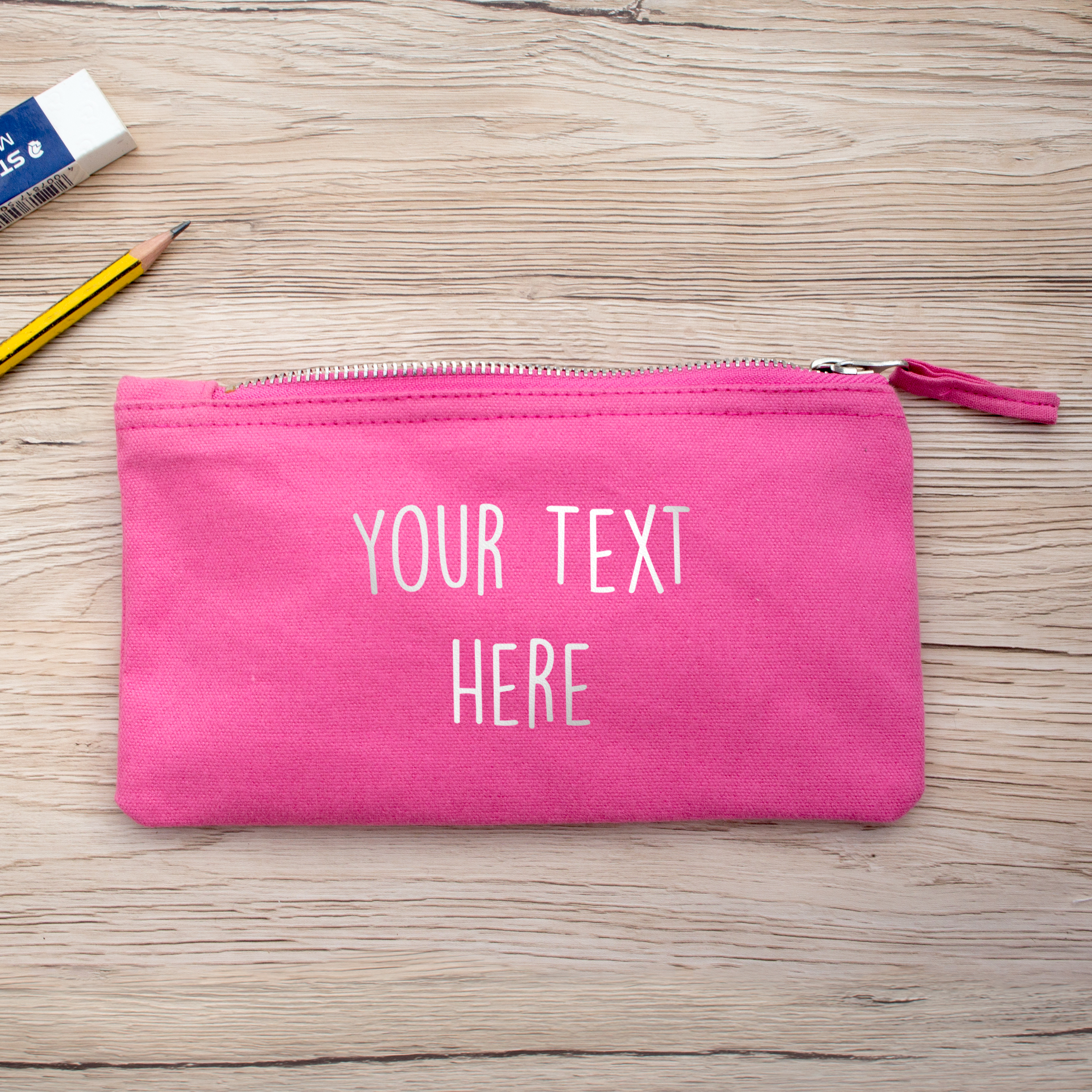 Custom Text Pencil Case Crafted Created