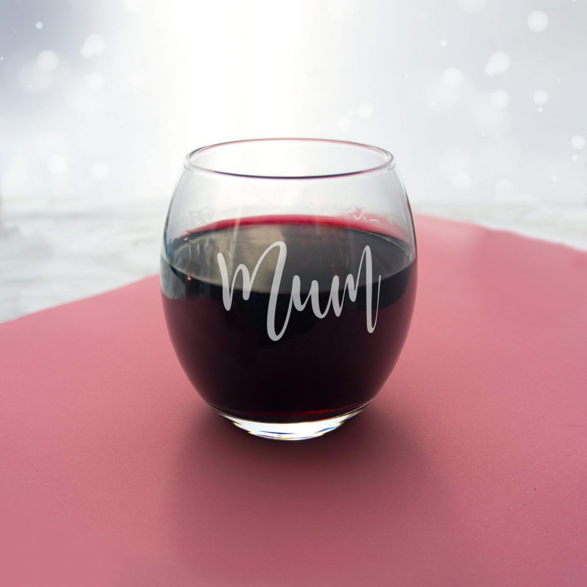 Personalised Name Stemless Wine Glass