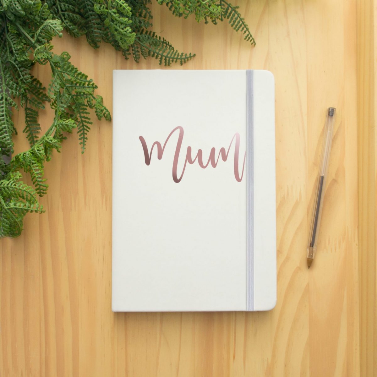 Personalised Name A5 white Notebook