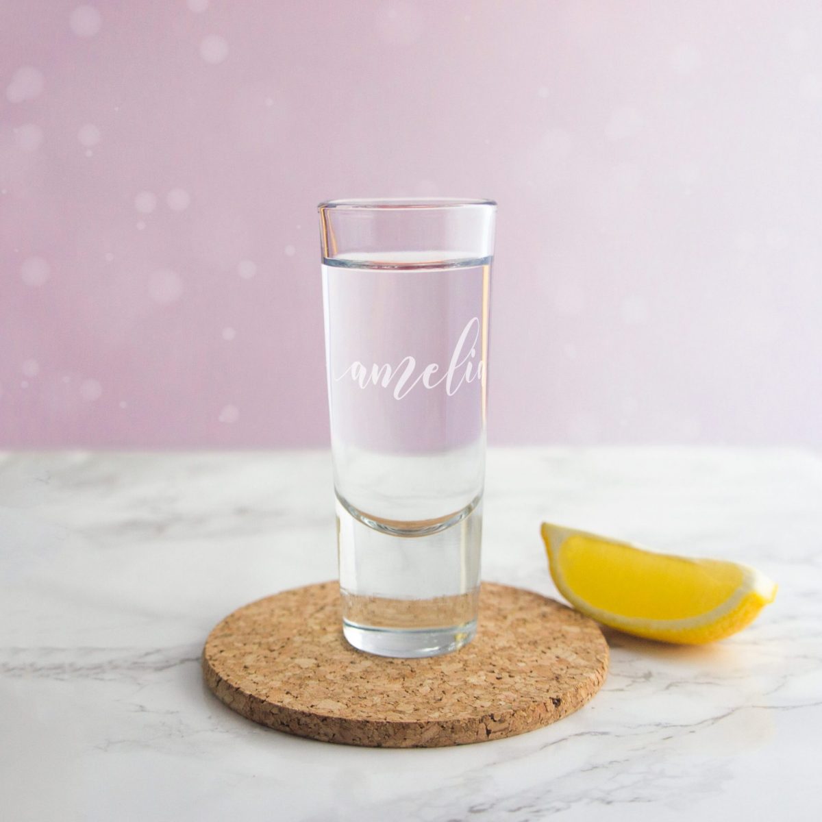 Personalised Shot Glass with Script Name