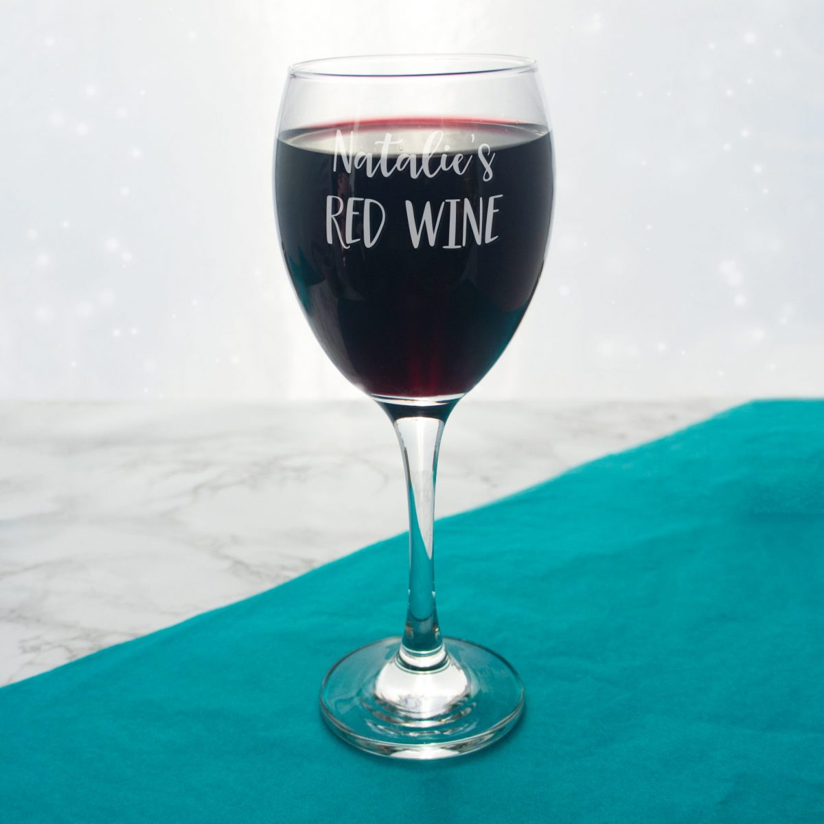 Personalised Name & Drink Wine Glass