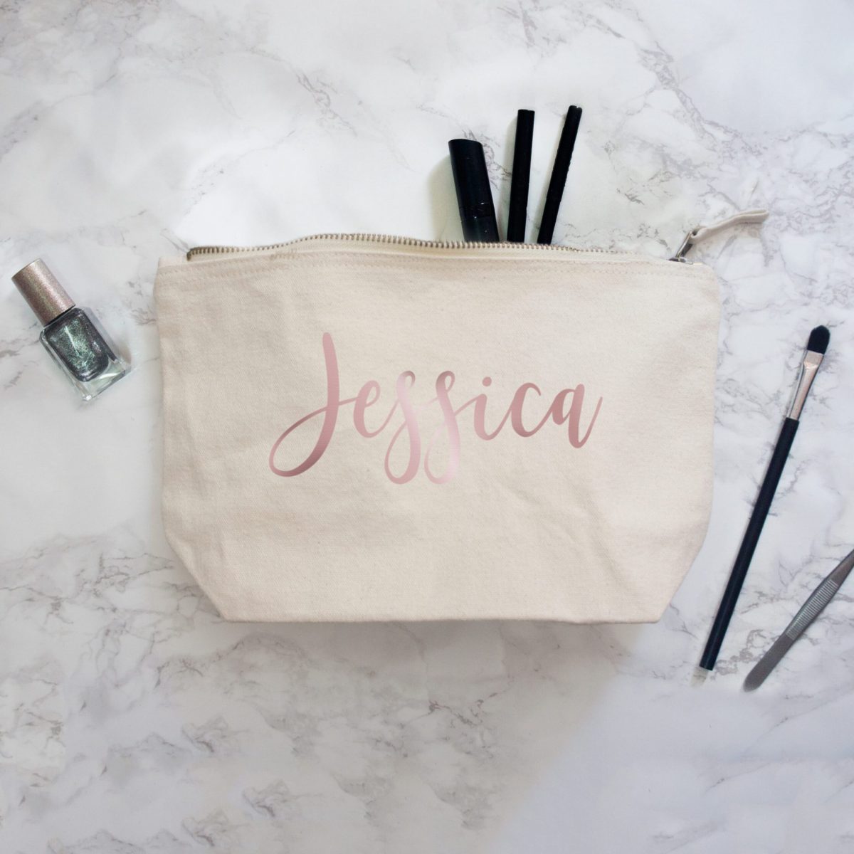 Personalised Women's Wash Bag with Name - Image 2