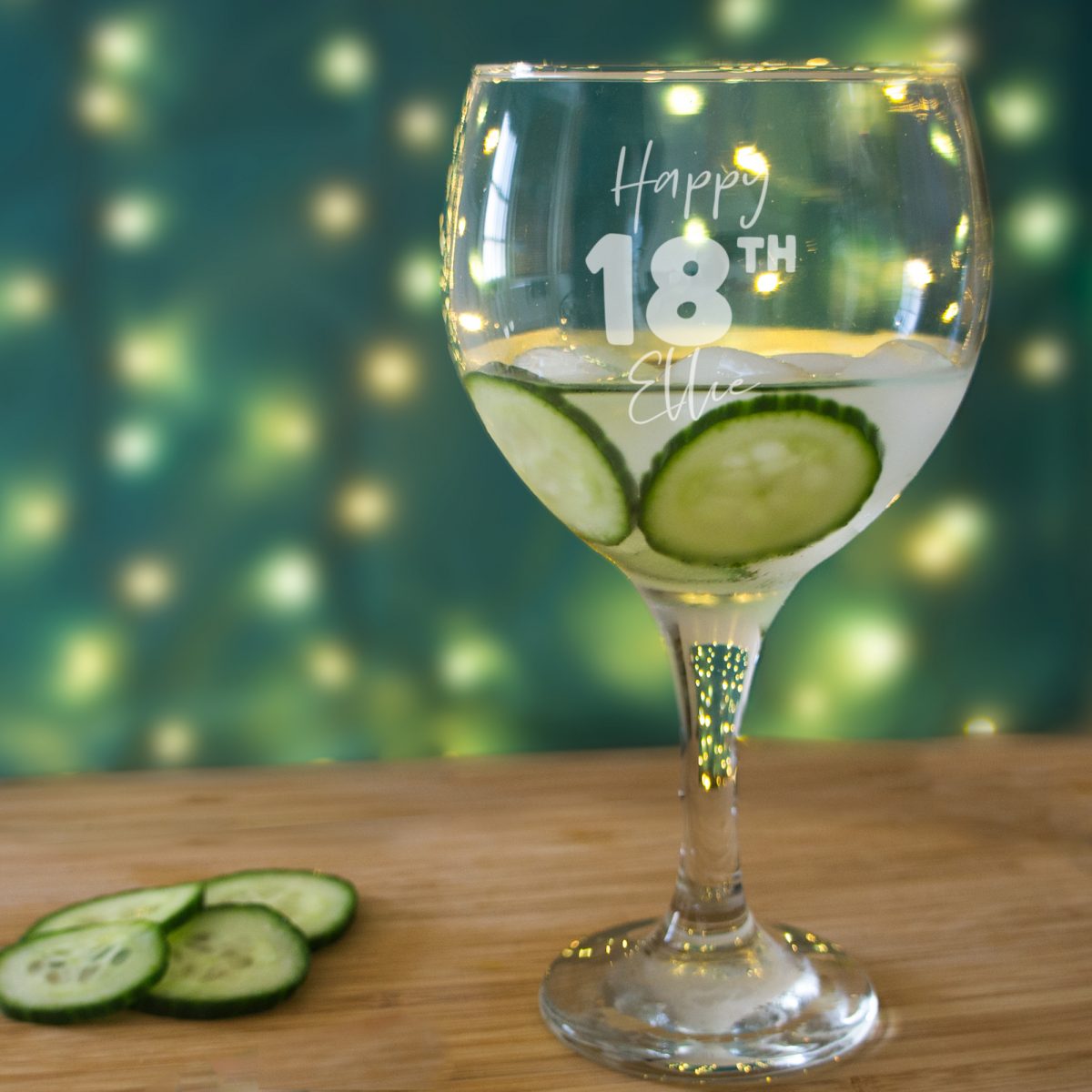 18th Birthday Gin Glass