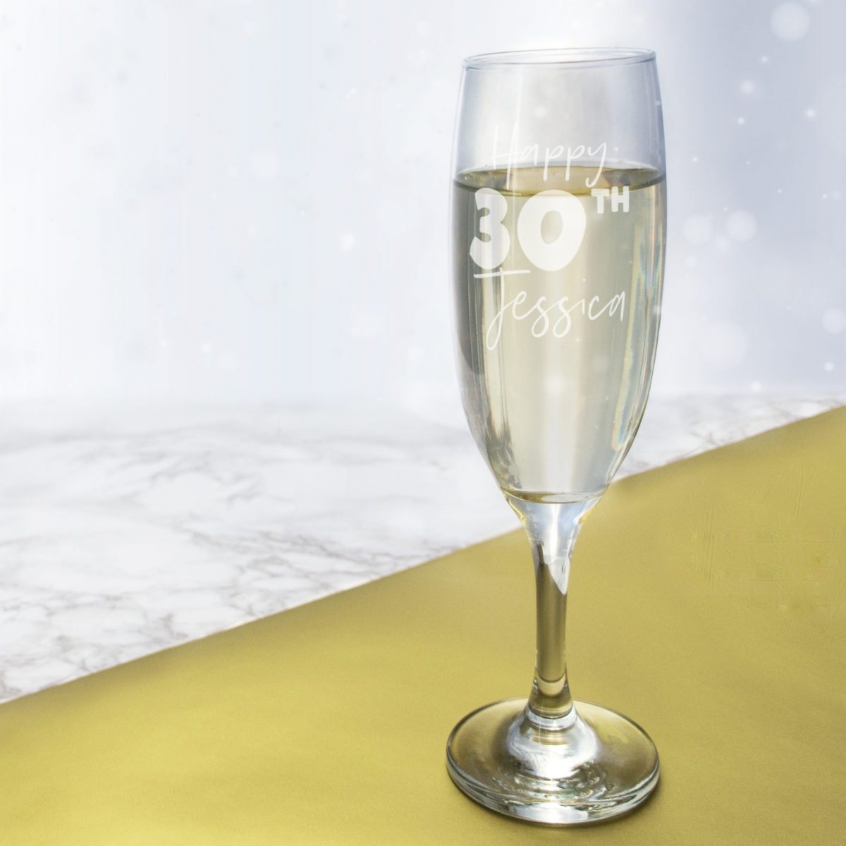 30th Birthday Champagne Glass