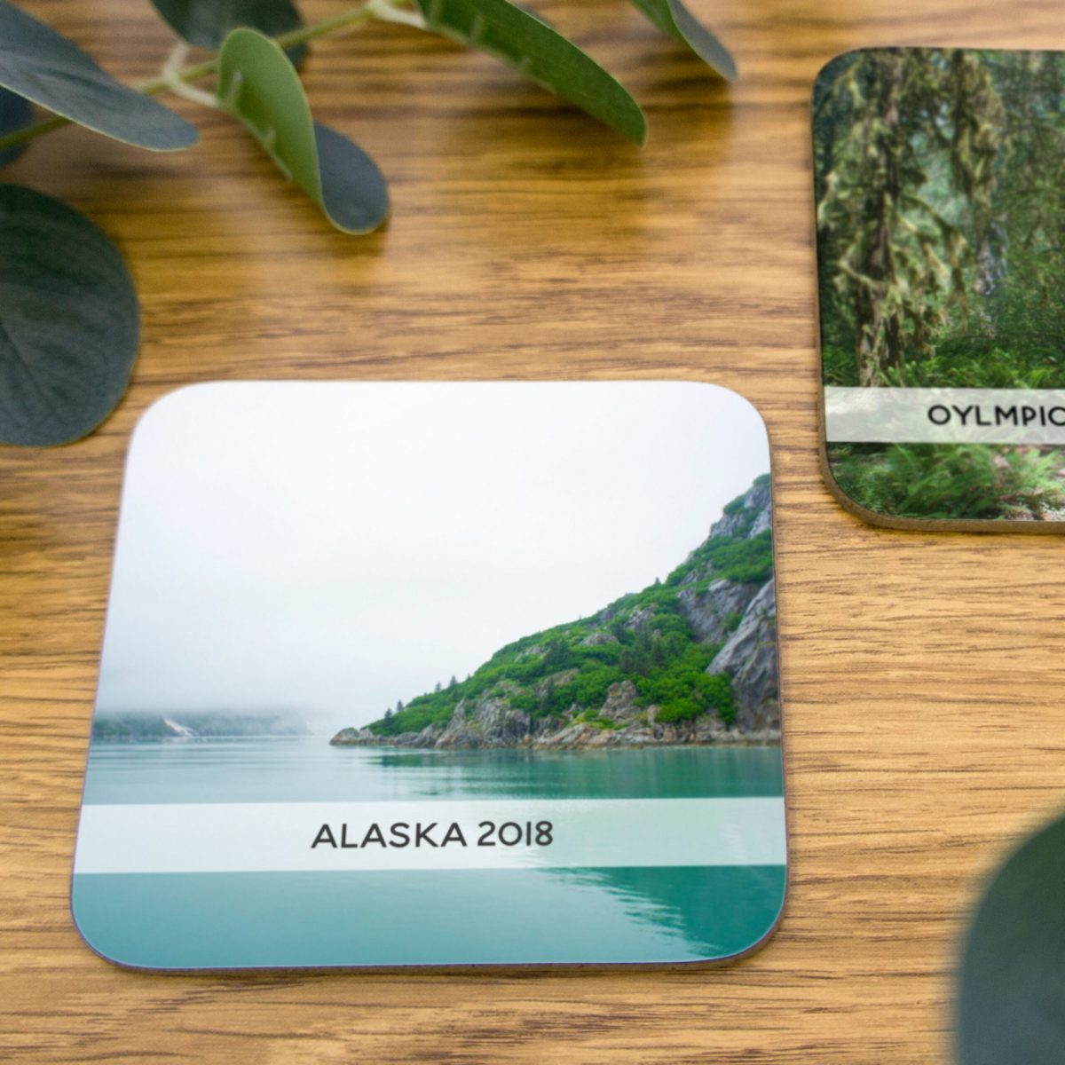 Photo Coaster with Caption