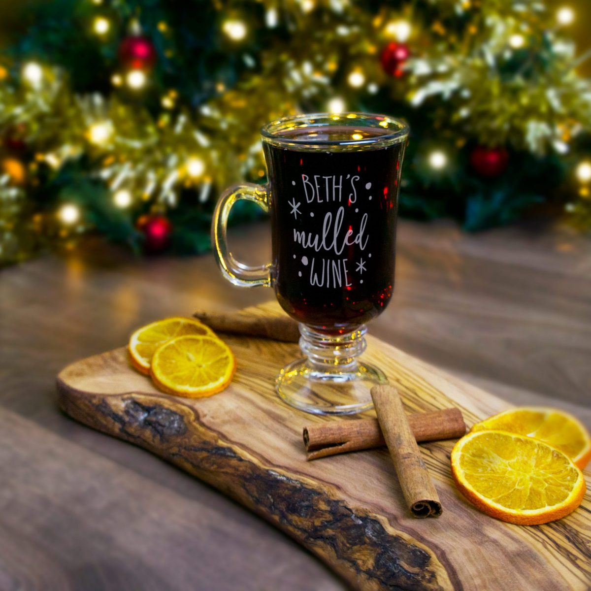 Christmas Mulled Wine Glass