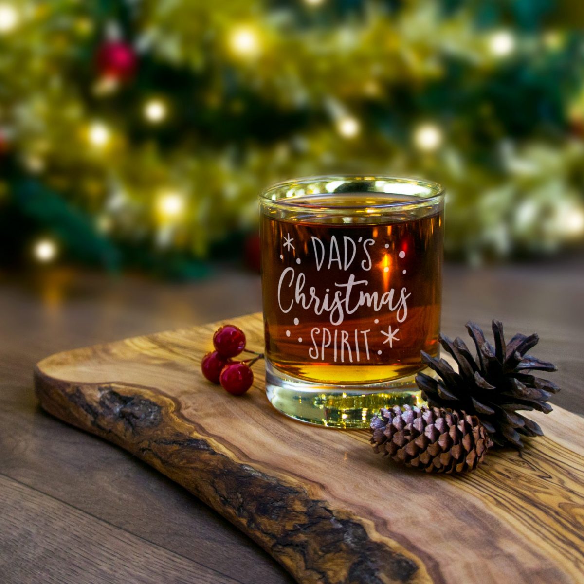 Christmas Spirit Tumbler Glass