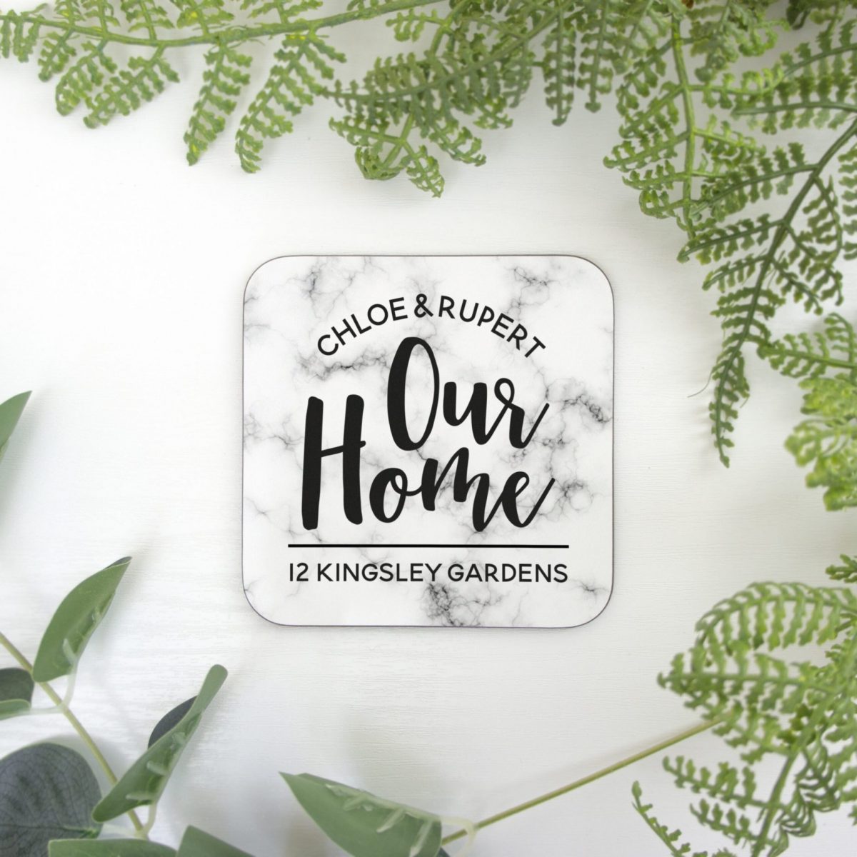 New Home Marble Coaster