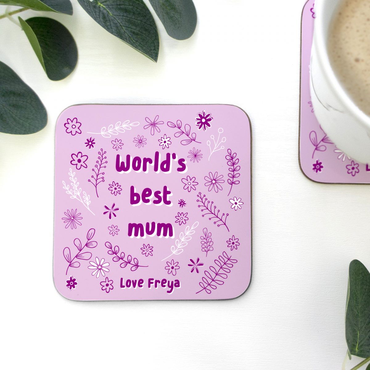 World's Best Mum coaster