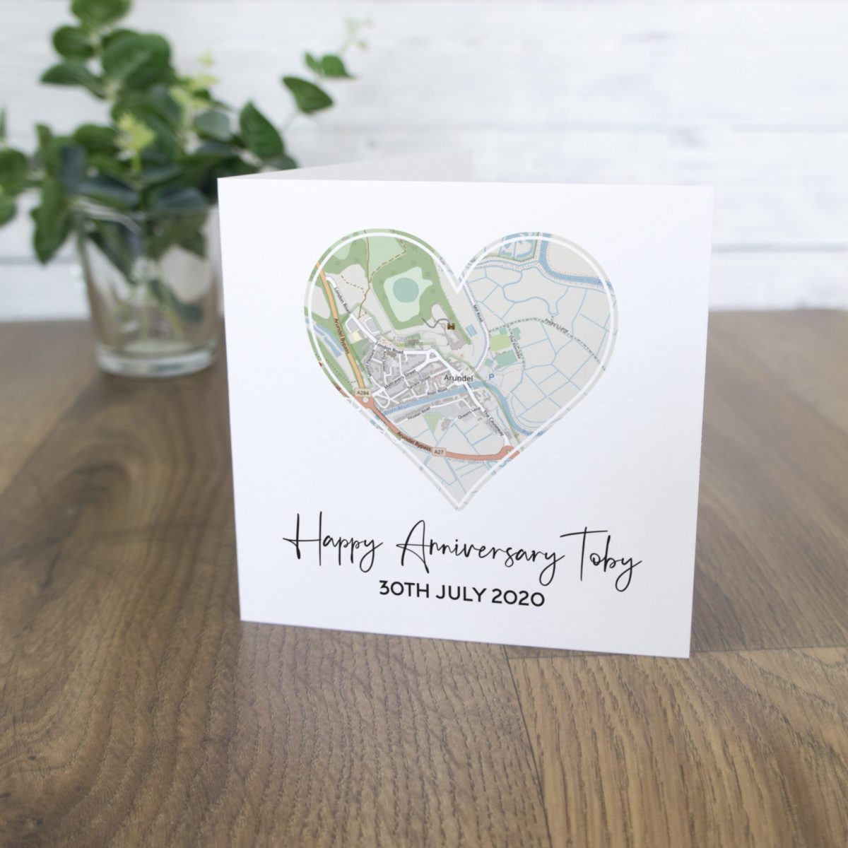 Anniversary Map Card