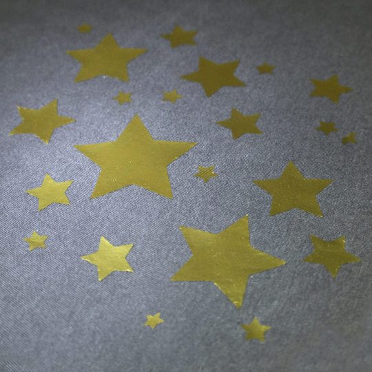 Iron on Gold Stars Transfers