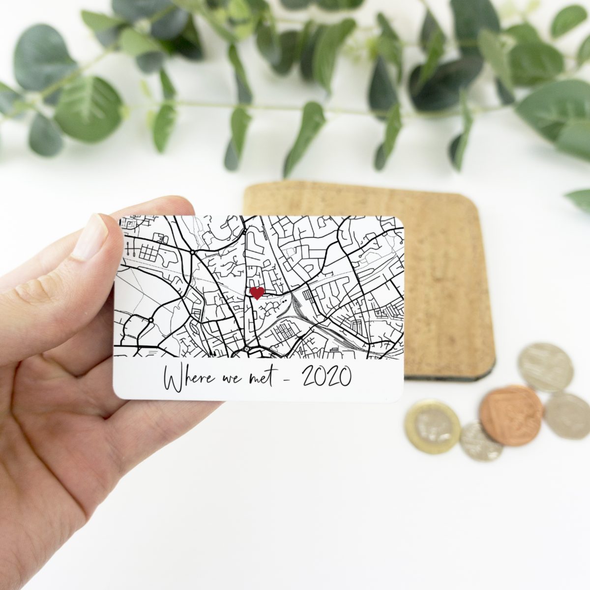 Black & White Wallet Card - White