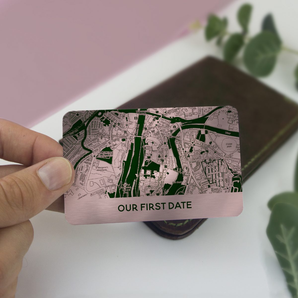Black & White Map Wallet Card - Image 4