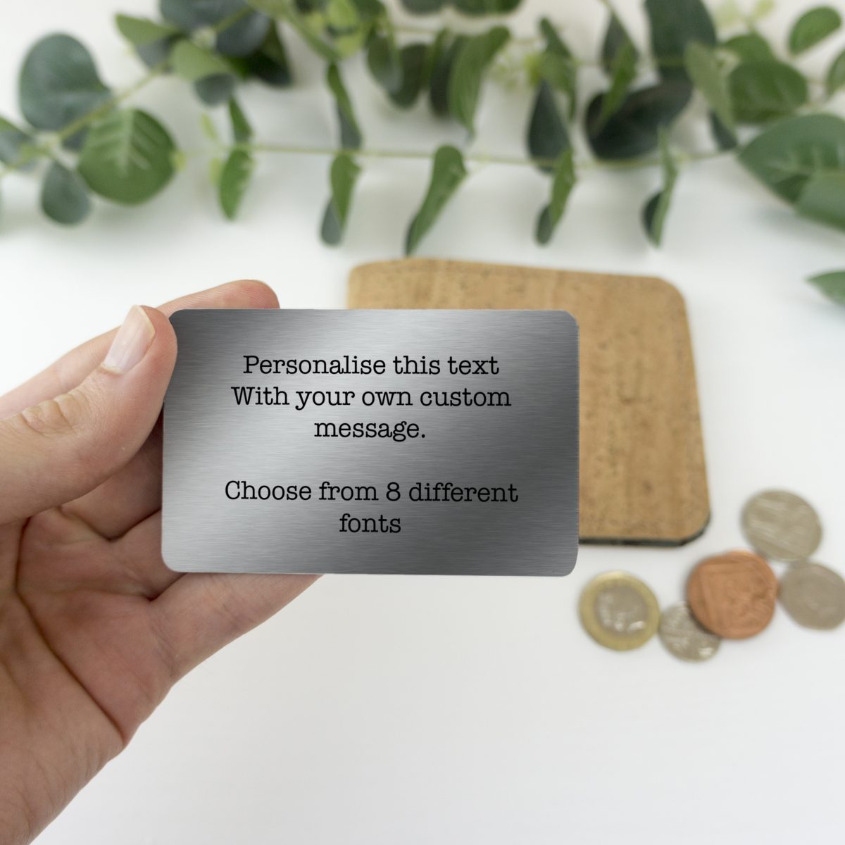 Custom Text Wallet Card - Image 6